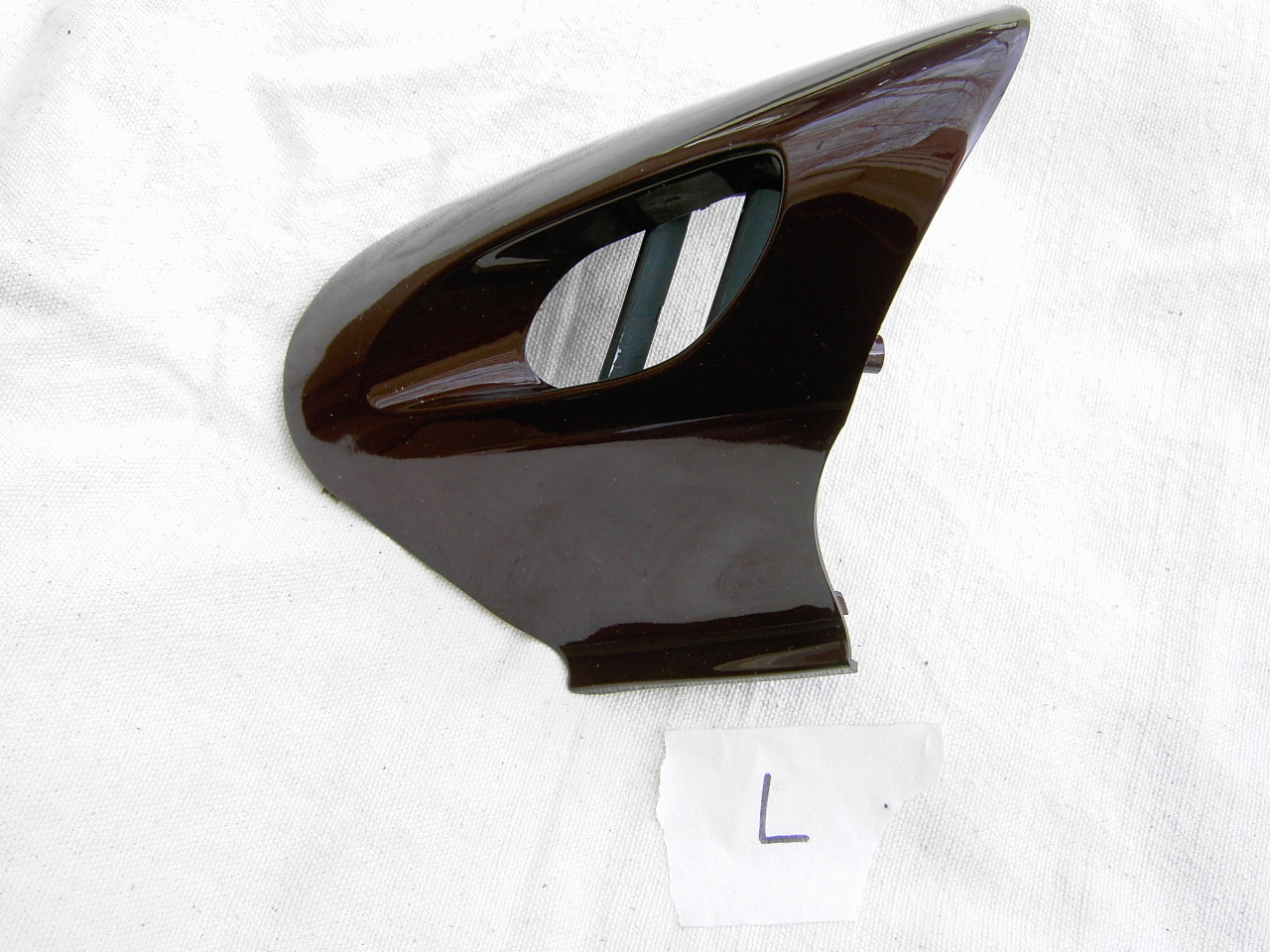 K1200LT Left Side Mirror Trim, Canyon Red