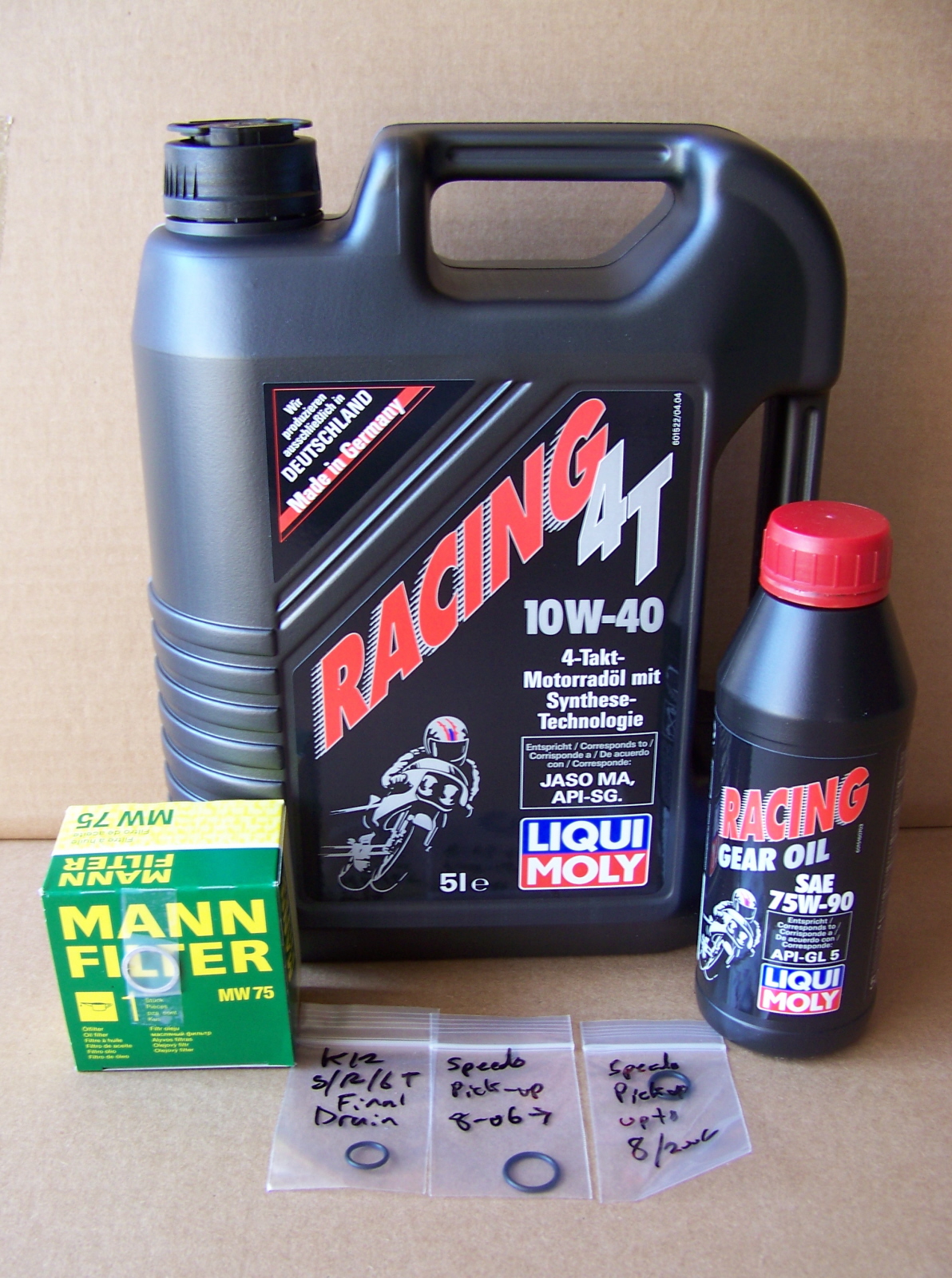 K1200S/R RSport and K1200GT (2005 & Up) 10W40 Engine (Synthetic