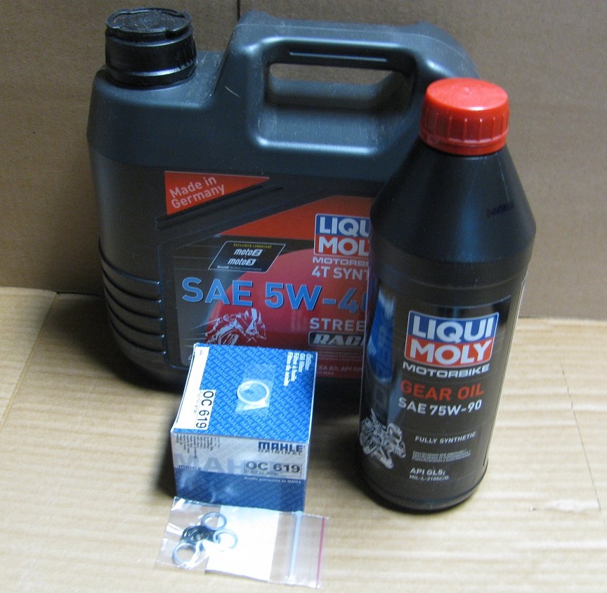 K1300S/R and K1300GT 5W40 Engine & Final Drive Oil Change Kit (Fully