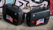 K75/100/1100 Left & Right Side Integral Saddlebags, W/New Style Latches, Matte Black (679)