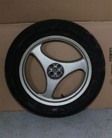 K75/100/1100LT 3-Spoke Rear Wheel 3X17, Silver W/Tire