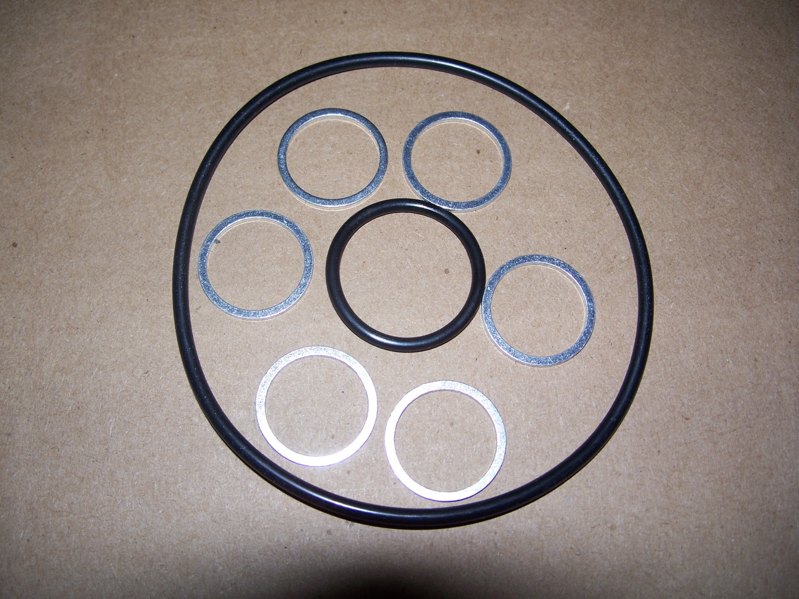 New BMW KBike Oil Drain Plug Crush Washers, 6Pack W/Filter Cover