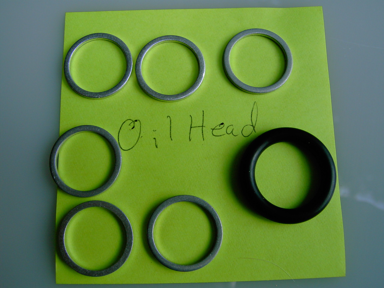 New BMW Oilhead Oil Drain Plug Crush Washers, 6Pack , Now W/FREE Fill