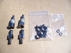 New CPC Chrome Plated Brass Fuel Line Quick Disconnect Set - Oilheads & K-Bikes