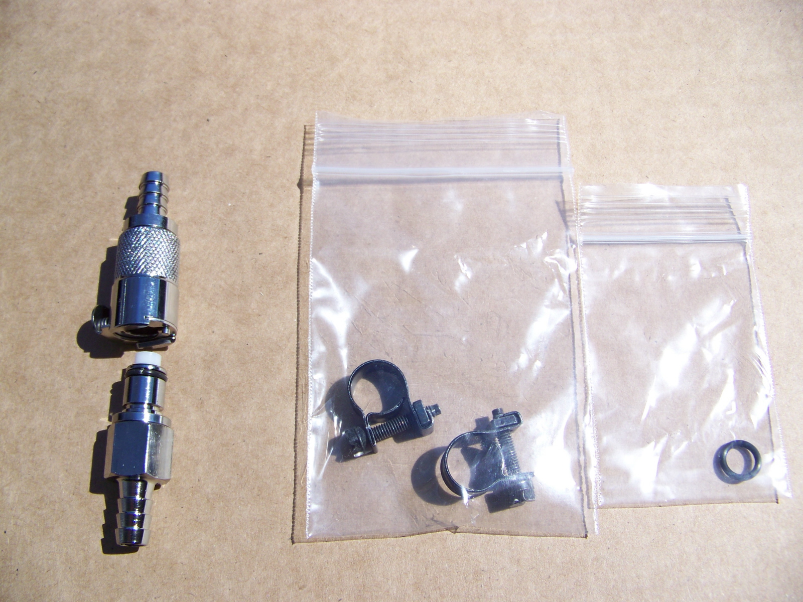 New CPC Chrome Plated Brass Fuel Line Quick Disconnects Oilheads, K