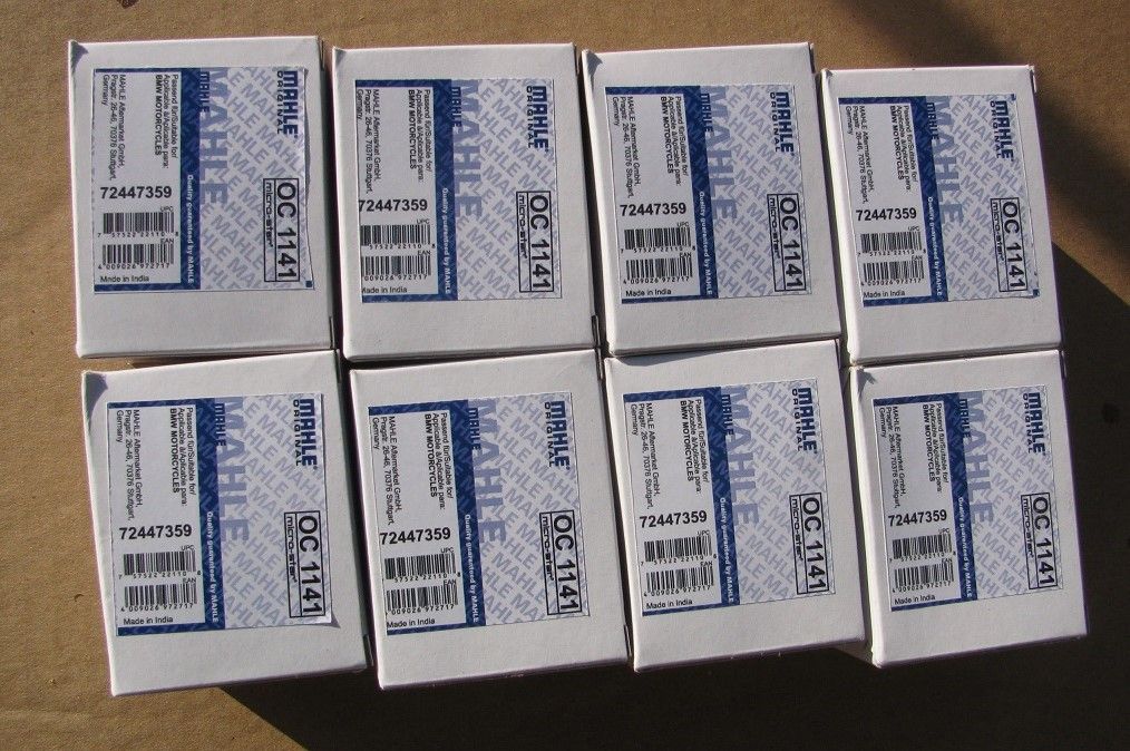 New 8Pack of Mahle OEM Exact Oil Filters W/Crush Washers For All G310