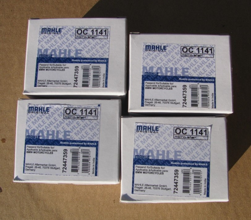 New 4Pack of Mahle OEM Exact Oil Filters W/Crush Washers For All G310