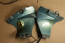 R1100/1150RT Right and left Side Shark Fin & Bracket, Opal Blue (745)