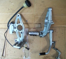 R1150GS Right & Left Side Footpeg Mounts W/ Fastway Pegs, Shift Lever & Brake Master Cylinder