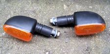 R1150R & K1200RS/GT Right & Left Rear, R1100GS Right & Left Rear & R850/1100R Right & Left Front or Rear Turn Signals With Stalks, Black W/Amber Lensese