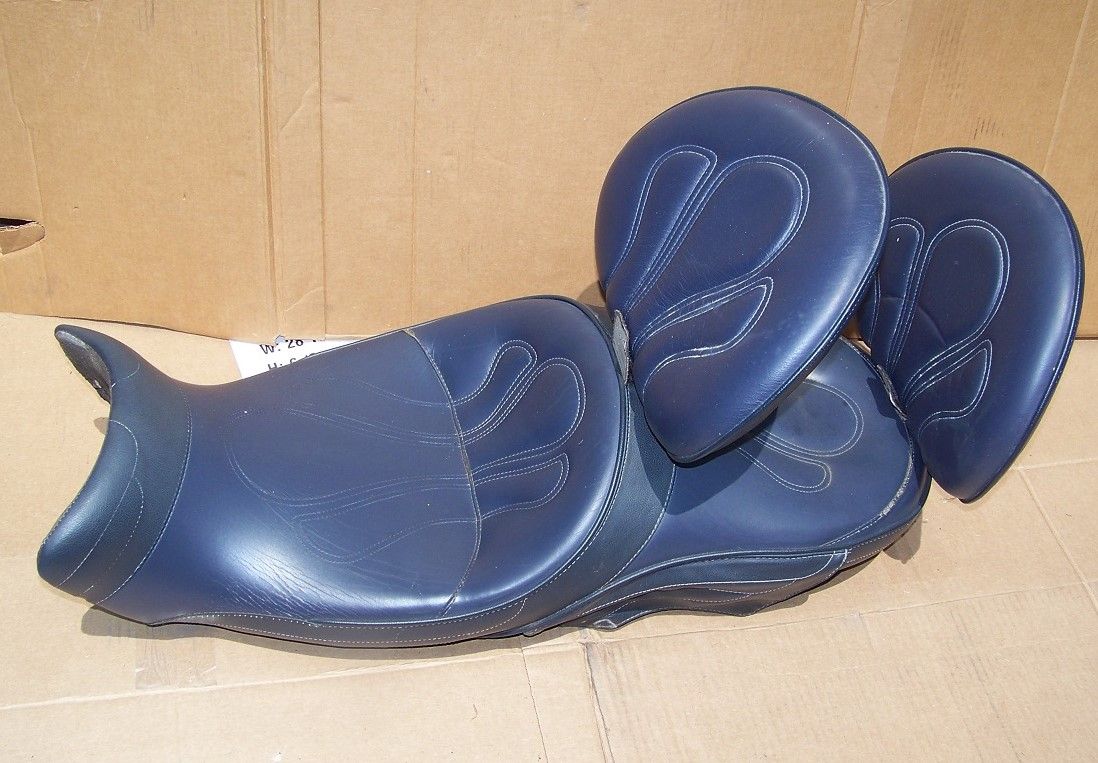Mutazu Oval Chrome Driver & Passenger Backrest For Corbin Motorcycle Seats