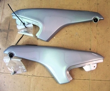 R1200C Left & Right Side Underseat Panels, Silver/Gray