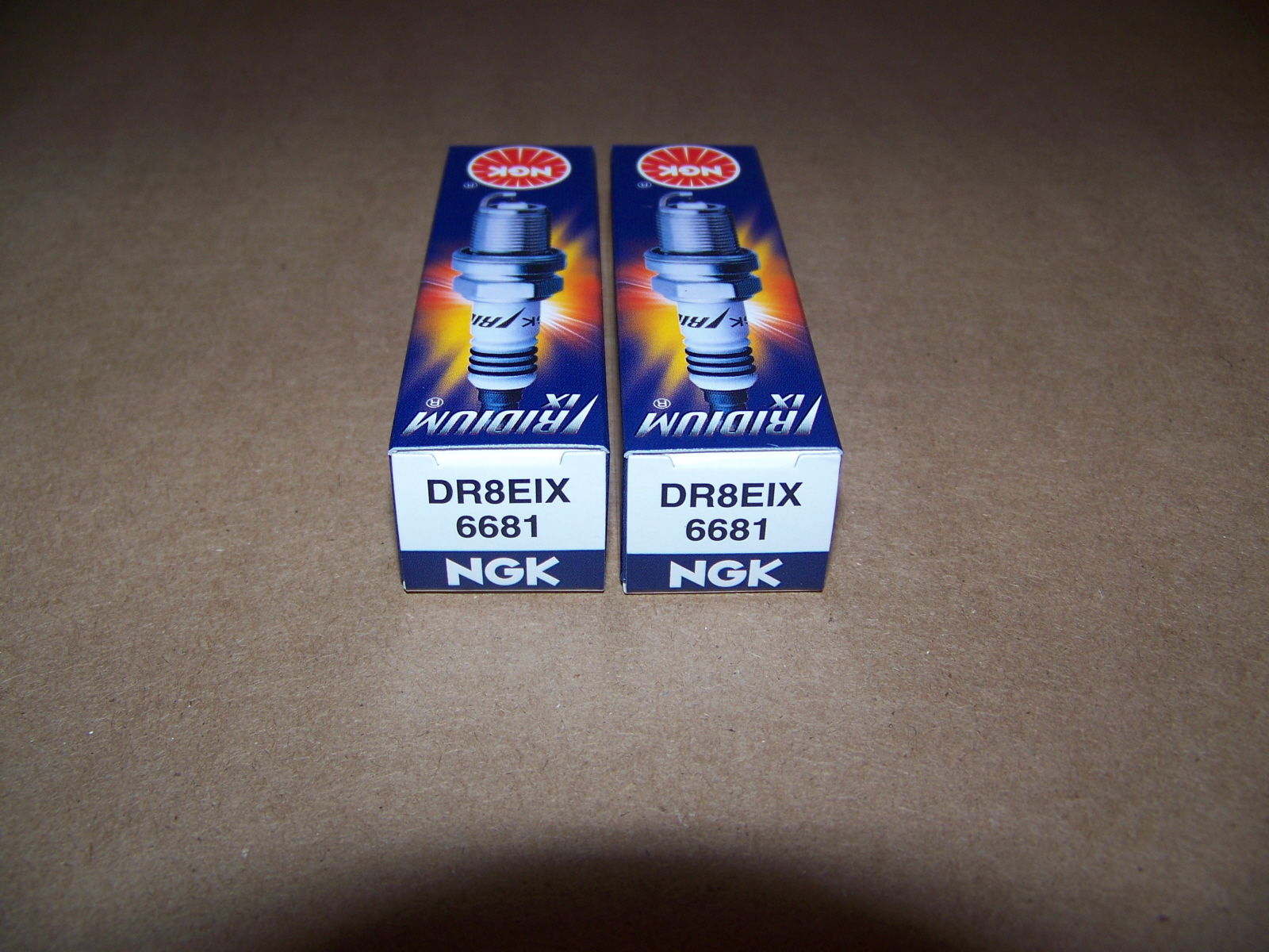 Set Of Two NGK DR8EIX Iridium Spark Plugs For Dual Spark F650 Bikes 2004 On