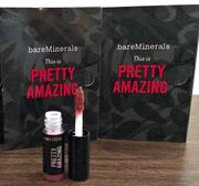 Bare Minerals Pretty Amazing Lip Color in Bravado - Sample Size - Lot of 2