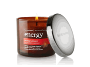 Bath and Body Works Aromatherapy Orange Ginger Energy Candle - 4 oz