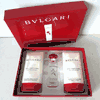 Bulgari Au The Rouge Eau Parfumee Cologne, Body Lotion and After Shave Emulsion Set - NIB