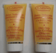 Clarins One-Step Gentle Exfoliating Cleanser with Orange Extracts - Lot of 2