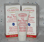 Clarins Renew-Plus Night Lotion With Pre-Retinol - NIB - Lot of 2