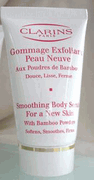 Clarins Smoothing Body Scrub for a New Skin with Bamboo Powders