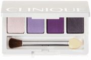Clinique All About Shadow Quad in Graphite, Purple Pumps, Lavender Out Loud and Angel Eyes 