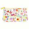 Clinique Colorful Summer Print Cosmetic Makeup Bag 