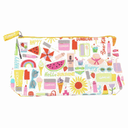 Clinique Colorful Summer Print Cosmetic Makeup Bag 