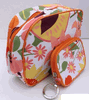 Clinique Flowered Cosmetics Bag with Smaller Makeup/Brush Bag