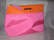 Clinique Hot Pink, Orange and Purple Cosmetic Bag 
