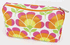 Clinique Hot Pink, Orange and Yellow Floral Cosmetic Makeup Bag