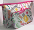 Clinique Logo Print Makeup Cosmetic Bag Set