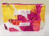 Clinique Lulu dk Hot Pink, Purple, Yellow and White Cosmetic Makeup Bag Set