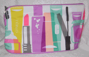 Clinique Makeup Pattern Cosmetics Bag