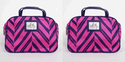 Clinique Milly Pink and Purple Makeup Case with Handles - Lot of 2 Bags