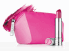 Clinique Pink with a Purpose Long Last Lipstick in Power with Pink & Makeup Bag Set - NIB - Limited Edition