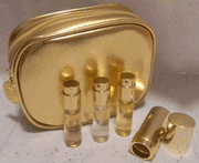 Estee Lauder Gift Set w/ Pleasures, Beautiful and Sensuous Parfum Sprays, Atomizer and Case - no box 