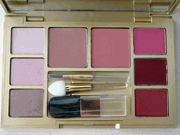 Estee Lauder Large Palette with Blush in True Sand and Nude Rose, Eyeshadows in Rose Confetti, Honey Drop, Cinnamon and Lipsticks in Pink Parfait, Autumn and Sugar Honey