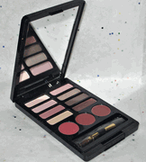 Estee Lauder Palette with Signature Eyeshadow Quad in Ivory Box, Pale Moon, Sand Box, Smokey, Pure Color Eyeshadow in Smokey Pink and Pure Color Lipstick in Pink Parfait, Bois de Rose and Rose Tea 