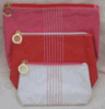 Estee Lauder Set of Three (3) Makeup Bags with Gold Zipper Closures