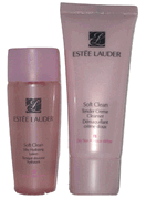 Estee Lauder Soft Clean Tender Creme Cleanser and Silky Hydrating Lotion Set