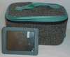 Estee Lauder Train Case with Handle and Matching Mirror Set