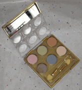 Estee Lauder Travel Exclusive Pure Color Eyeshadow Palette with Candy Cube, Mocha Cup, Mint Ice, Blue Sphere, Ginger Drop and Ivory Box - All Discontinued Colors - Full Size