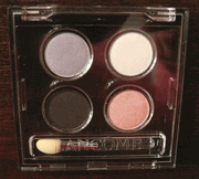 Lancome Colour Focus and Color Design Sensational Effects Eye Shadow Quad in Drape, Fog, Off the Rack and The New Black 