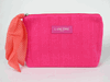 Lancome Pink Sweater Fabric Cosmetic Bag