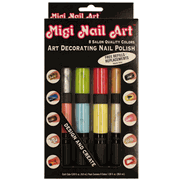 Migi Nail Art Decorating Nail Polish Set - 8 Salon Quality Colors