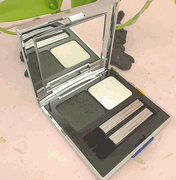 Orlane Velvet Eye Shadow Duo in Charbon Vert and Perle Blanche