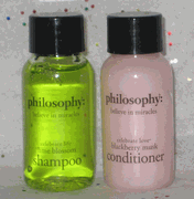 Philosophy Believe in Miracles Celebrate Life Shampoo and Celebrate Love Conditioner Travel Set