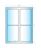 3.5" x 5" Laser &amp; Inkjet Printable Label w/Template; 4 Up