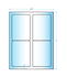 3.5" x 5" Laser &amp; Inkjet Printable Label w/Template; 4 Up
