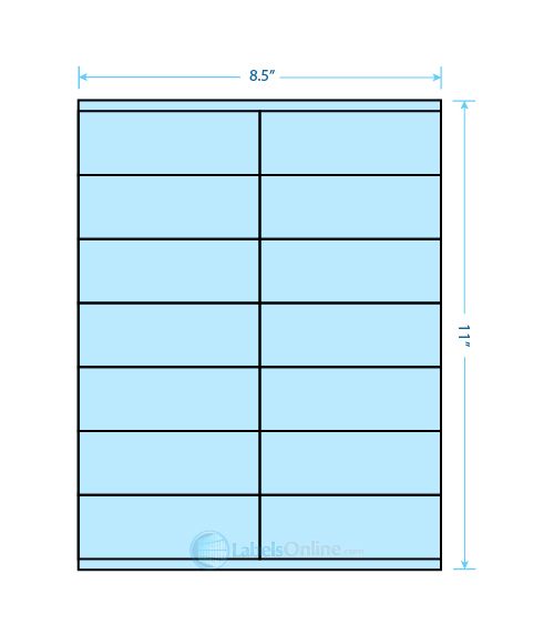 4.25" x 1.5" Laser &amp; Inkjet Printable Label; 14 Up