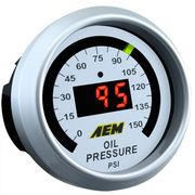 AEM 30-4407 Oil Pressure Gauge (0-150psi) 4-In-1 Universal